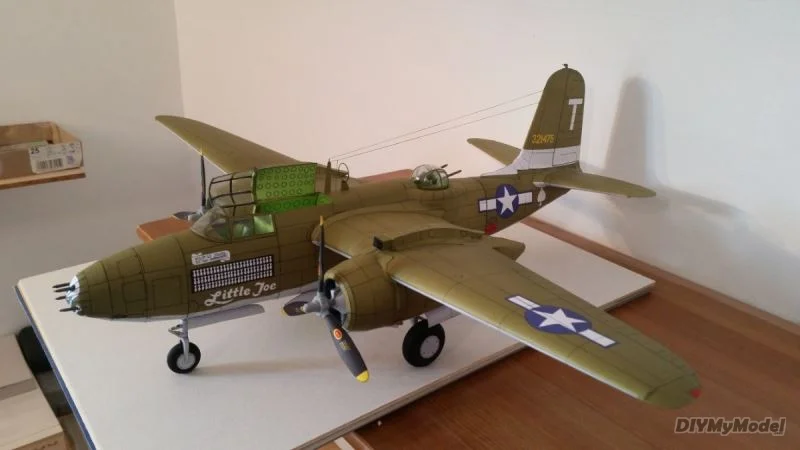 DIYMyModeI-A-20 americano, havoc ligero de bombardero, bricolaje, artesanal, KIT de modelo de papel hecho a mano, rompecabezas de juguete, accesorios de pel&iacute;cula-0