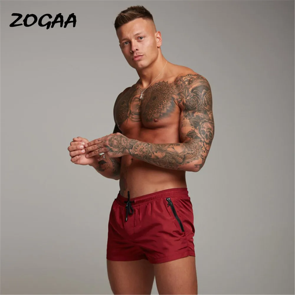 

ZOGAA Shorts Men Summer New Quick-drying Sports Mens Fitness Pants Running Slim Skinny Drawstring Large Size Chic Fashion Casual