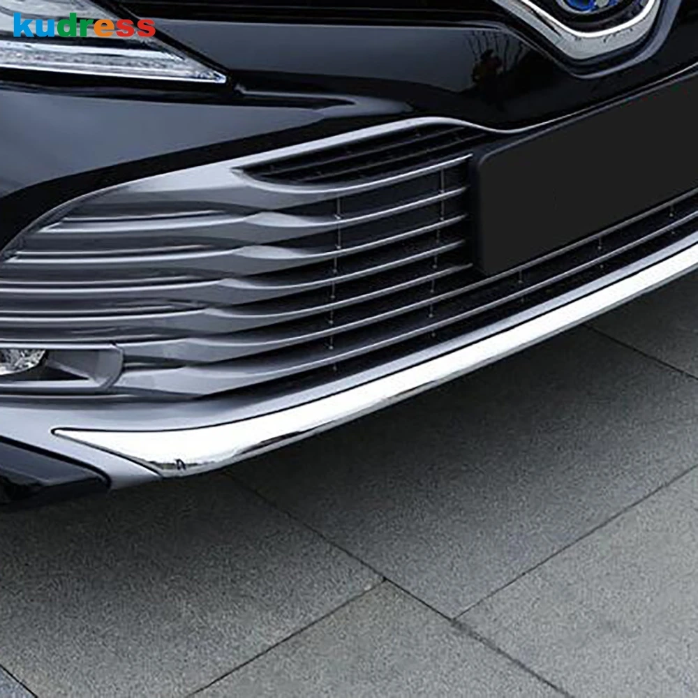 Хромированный передний и Нижний Бампер для Toyota Camry Hybrid 2017 2018 2019 2020 ABS молдинг