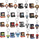 Аниме мультфильм Человек-паук Стич История игрушек Капитан Marvel Карманный Брелок виниловая экшн-фигурка модель игрушки для детей Рождественский подарок