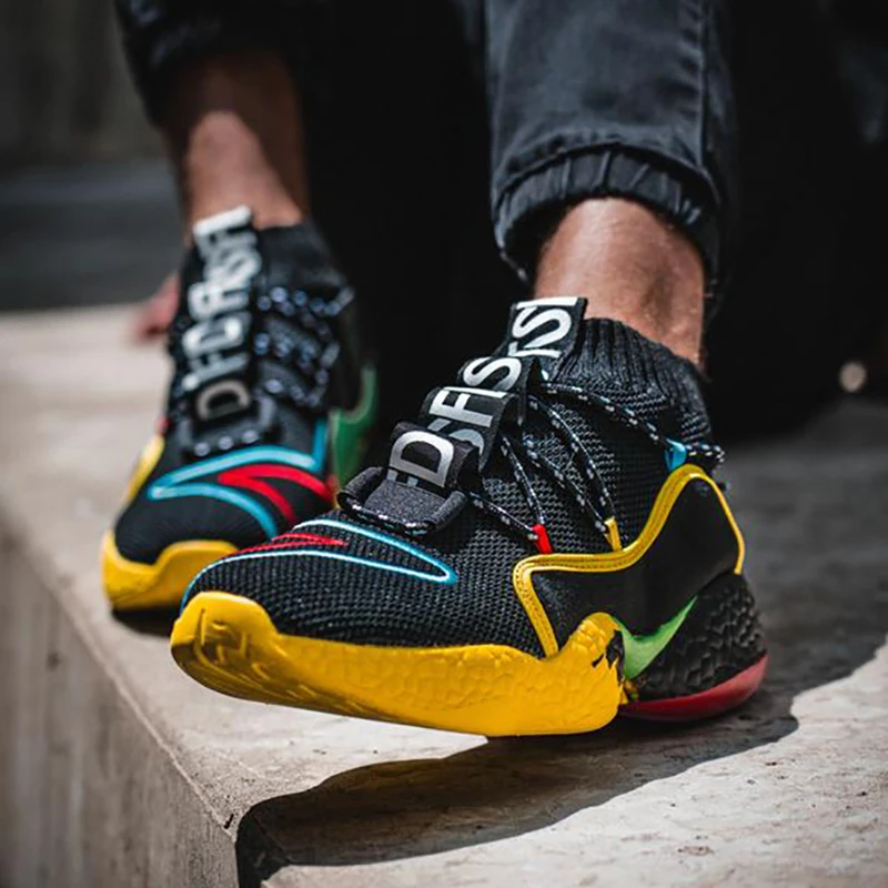 

Big Size 35~50 Fashion Women's Breathable Sports Shoes For Men Light Tennis Female High Elasticity Adult Male Sneakers