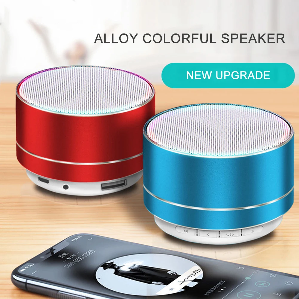

A10 Wireless Bluetooth Audio Small Steel Cannon Subwoofer Mini Portable Gift Card Bluetooth Speaker Subwoofer Car Speaker