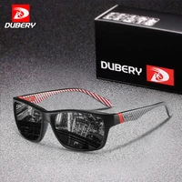 dubery fashion square polarized sunglasses for menwomen uv protection ultra light classic rectangular mirrored sun glasses
