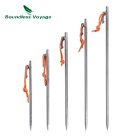 boundless voyage 6 pcs tent pegs aluminium titanium tent stakes windproof outdoor traveling tent accessories 20 24 30 35 40 cm