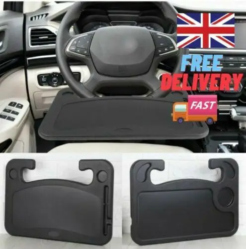 

Car Steering Wheel Tray Laptop Table Mount Desk Stand Drink Holder Car Interior