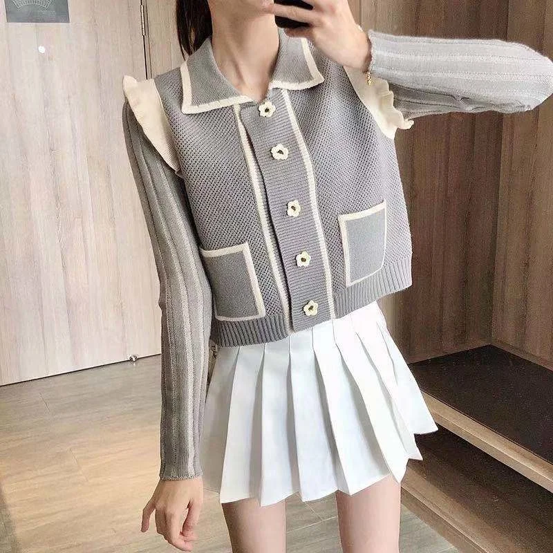 Верхняя одежда в гонконгском стиле свитер Новая женская осенняя европейские