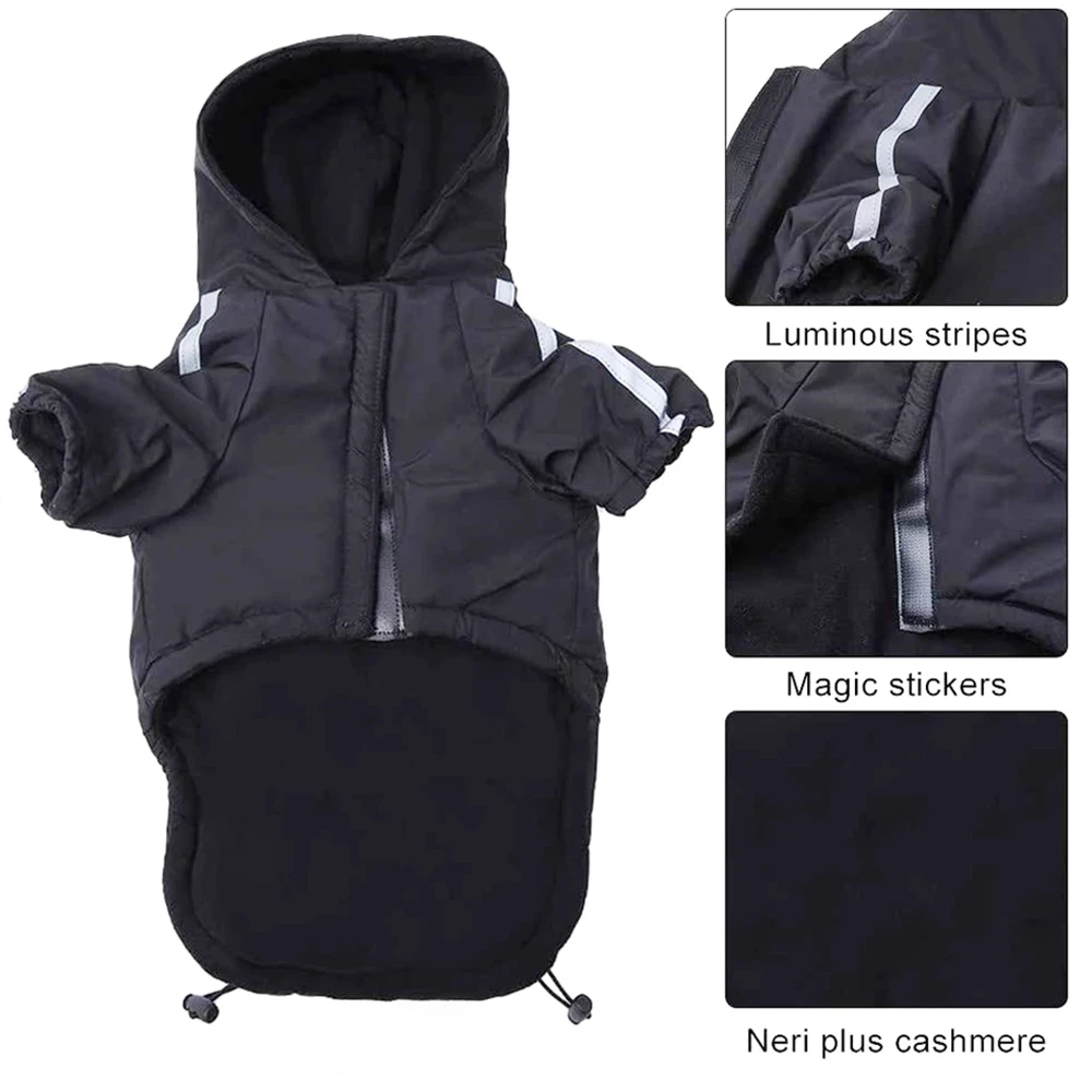 

Dog Clothes Winter Outdoor Keep Warming Cotton Pet Clothes Jacket Coat for Dog Puppy Waterproof Sweater Dog Warmer Clothes
