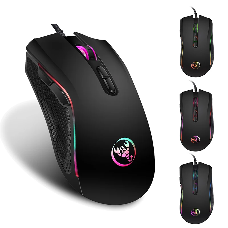 

Wired Gaming Mouse Backlit program macro definition Professional-Grade Gamer Mice RGB Wired Mouse Optical for Laptop Computer