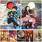 Плакаты в стиле японского аниме, современные картины на холсте с изображением рассекающего демонов, настенные декоративные наклейки для комнаты, домашний декор