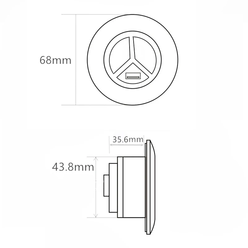 Пульт дистанционного управления с 2 кнопками USB-интерфейсом Электрическое