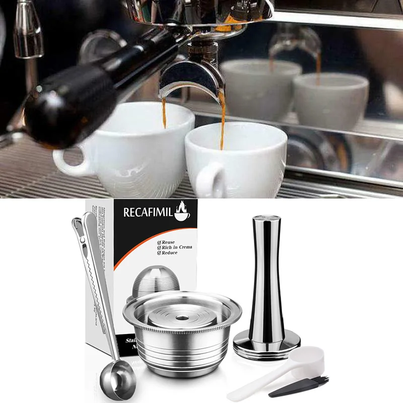 1 Набор из 230 мл многоразового кофе Pod капсулы вскрытия набор для Nespresso Vertuo Plus серии поставки