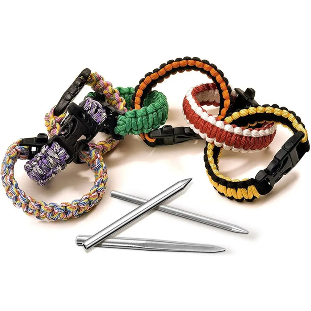 

9 PCS Stainless Steel Needle Set Paracord Stainless Steel Lace Stitches Paracord Smoothing Tools Umbrella Rope Needle Set