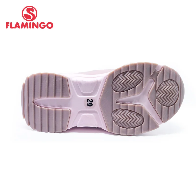 Зимняя шерстяная обувь с изображением фламинго Теплая Нескользящие Детские