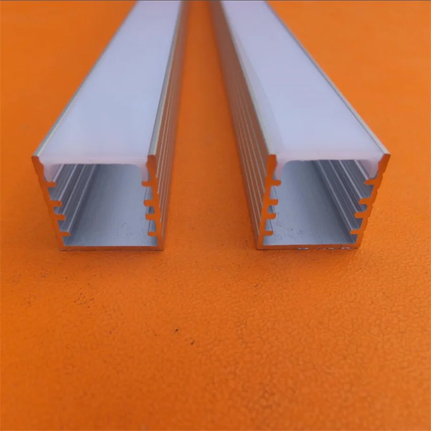 

2.5m/pcs 75m/lot free shipping high quality aluminum profile with cover and end caps for LED Bar Light housing
