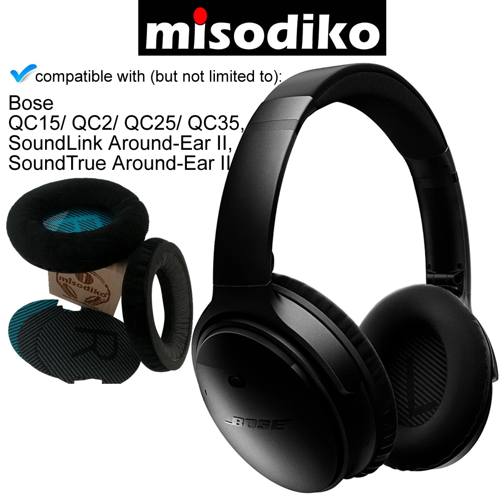 Misodiko сменные амбушюры наборы подушек для Bose quietkomento QC35 QC25 QC2 QC15, SoundTrue, AE2 AE2i AE2w вкладыши для наушников