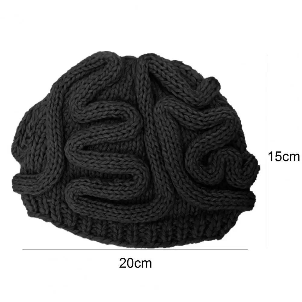 

Spoof Horror Brain Knitted Hat Funny Warm Cap Party Headwear Photography Props