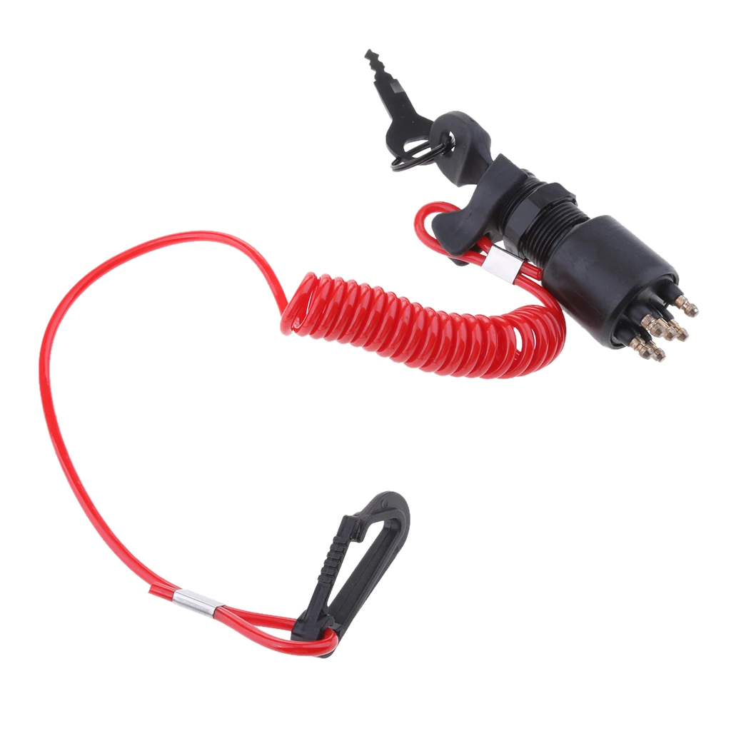

Ignition Switch & Key Assembly With Lanyard for Johnson Evinrude 40-200HP