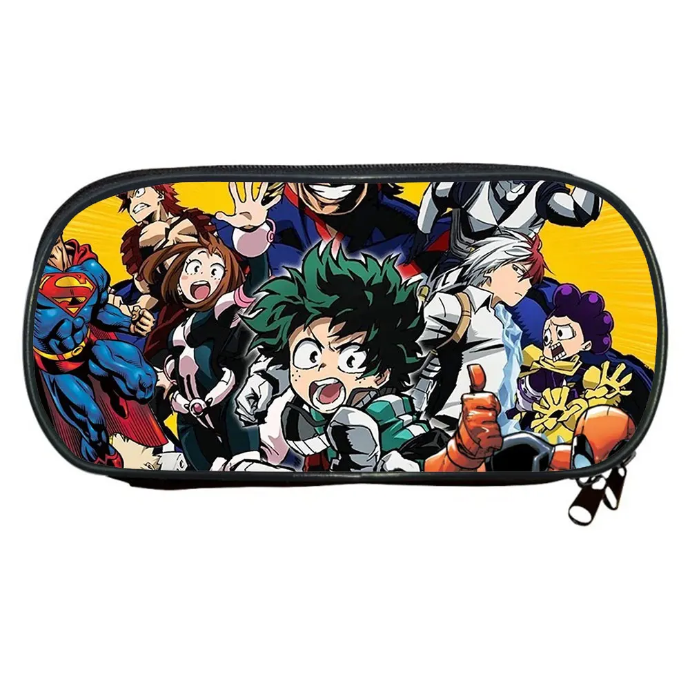 

Japan Anime My Hero Academia Pencil Case Children Zipper Stationery Bag Boys Girls Back To School Gift Students Anime Pencil Box