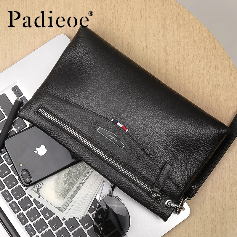 Padieoe мужские кошельки люкс сцепление с денежной сумкой в минималистичном