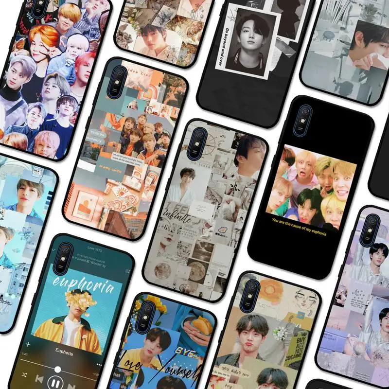 

Euphoria Jungkook KPOP Phone Case For Redmi 9A 8A 7A 7A 7 6A 5A 5 Plus 4X S2 GO K20 K30 6 Note 8 9 Pro Cover