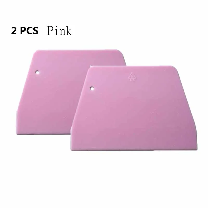 Pink and Pink 2 шт. скребки для теста крем гладкая лопатка для приготовления торта Скребок для выпечки многоцелевой кухонный скребки для теста пиццы кондитерский торт - Цвет: Pink and Pink