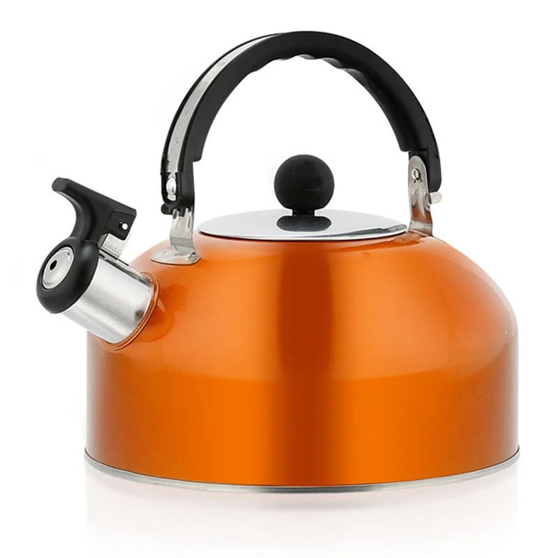 

Durable Color Kettle Stainless Steel Flat Bottom Sound Dome Kettle 3L Thick Induction Cooker Kettle Kitchen Supplies