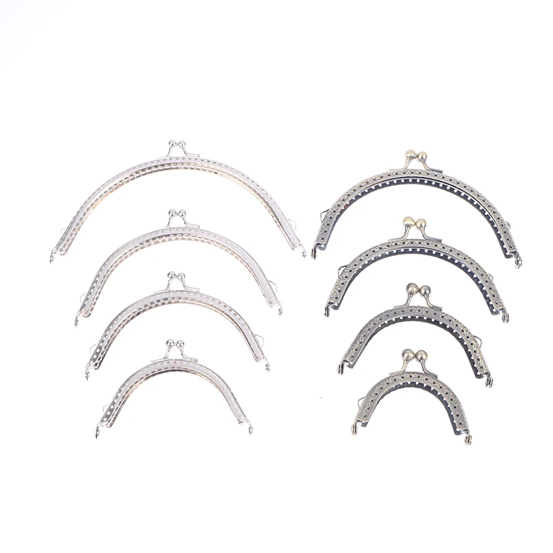 

1Pc Purse Frame Hanger DIY Purses Handle Rectangle Bag Parts 6-15cm Metal