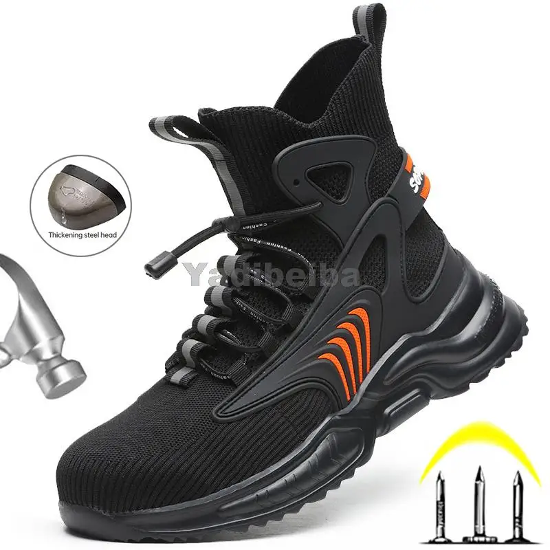 

Зимние ботинки для мужчин и женщин, защитные ботинки со стальным носком, рабочие ботинки, нескользящие носки, рабочие ботинки, кроссовки, ды...