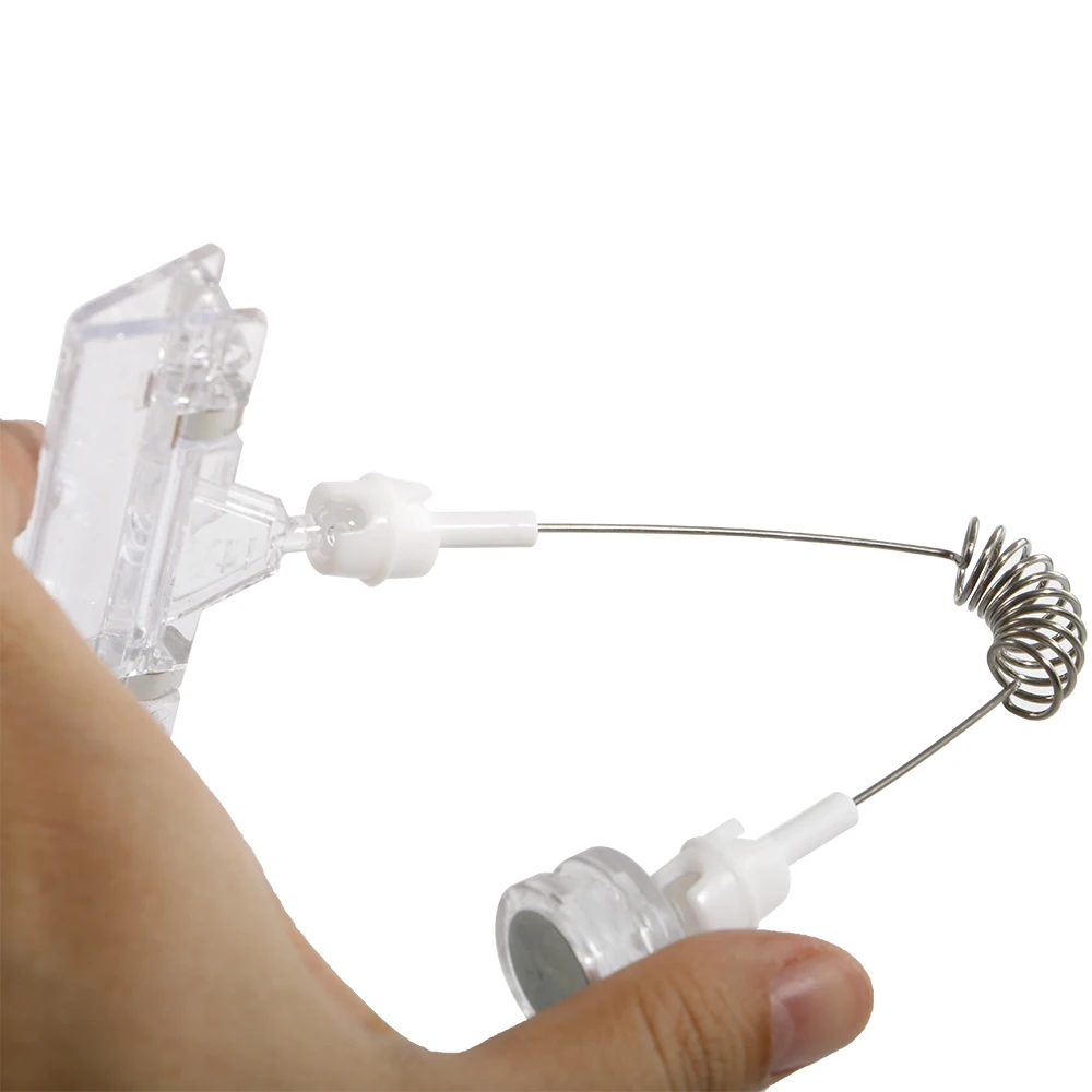 100 шт. 8*20 см Т образный пружинный зажим магнитный держатель для этикеток