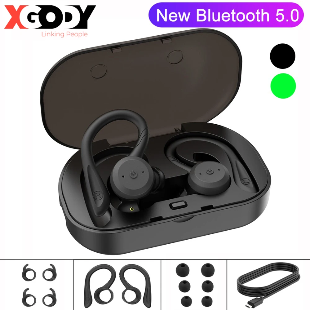 XGODY BE1018 TWS Новинка Bluetooth 5 0 наушники с шумоподавлением Бас спортивные беззвучные