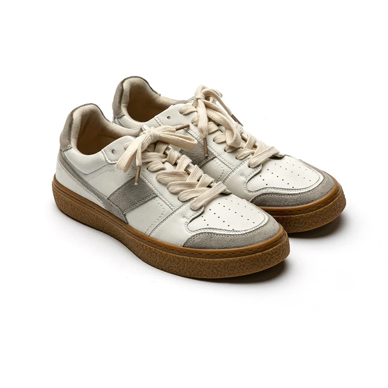 

Универсальные классические мужские кроссовки в стиле ретро, Белые Простые повседневные немецкие тренировочные туфли