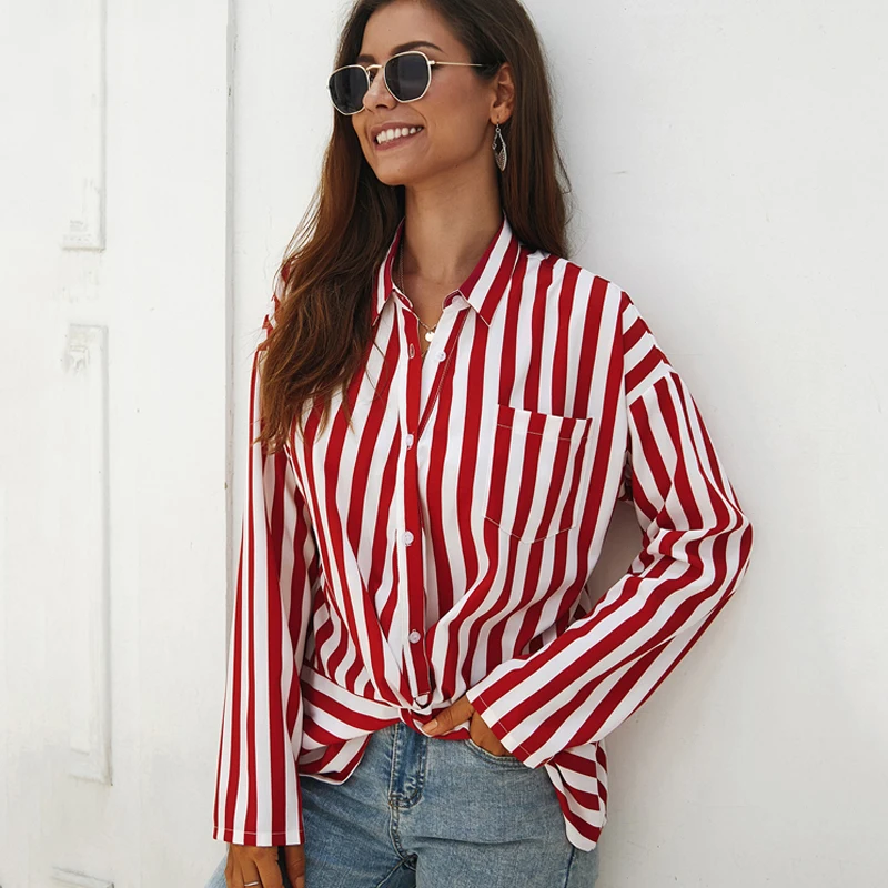 Женская Офисная шифоновая рубашка осенняя с длинным рукавом женский элегантный