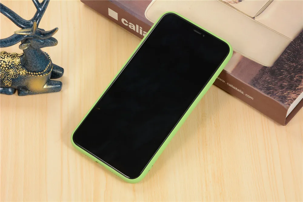 Простой милый мягкий чехол ярких цветов для iphone 11 Pro XR X XS Max SE7 8 Plus модный