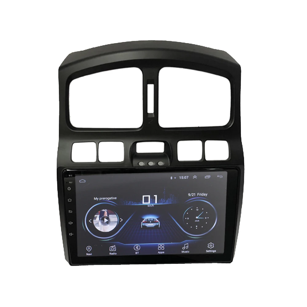 Автомагнитола HANG XIAN 2 din для Santa fe 2006 2015 автомобильный dvd плеер с GPS навигацией