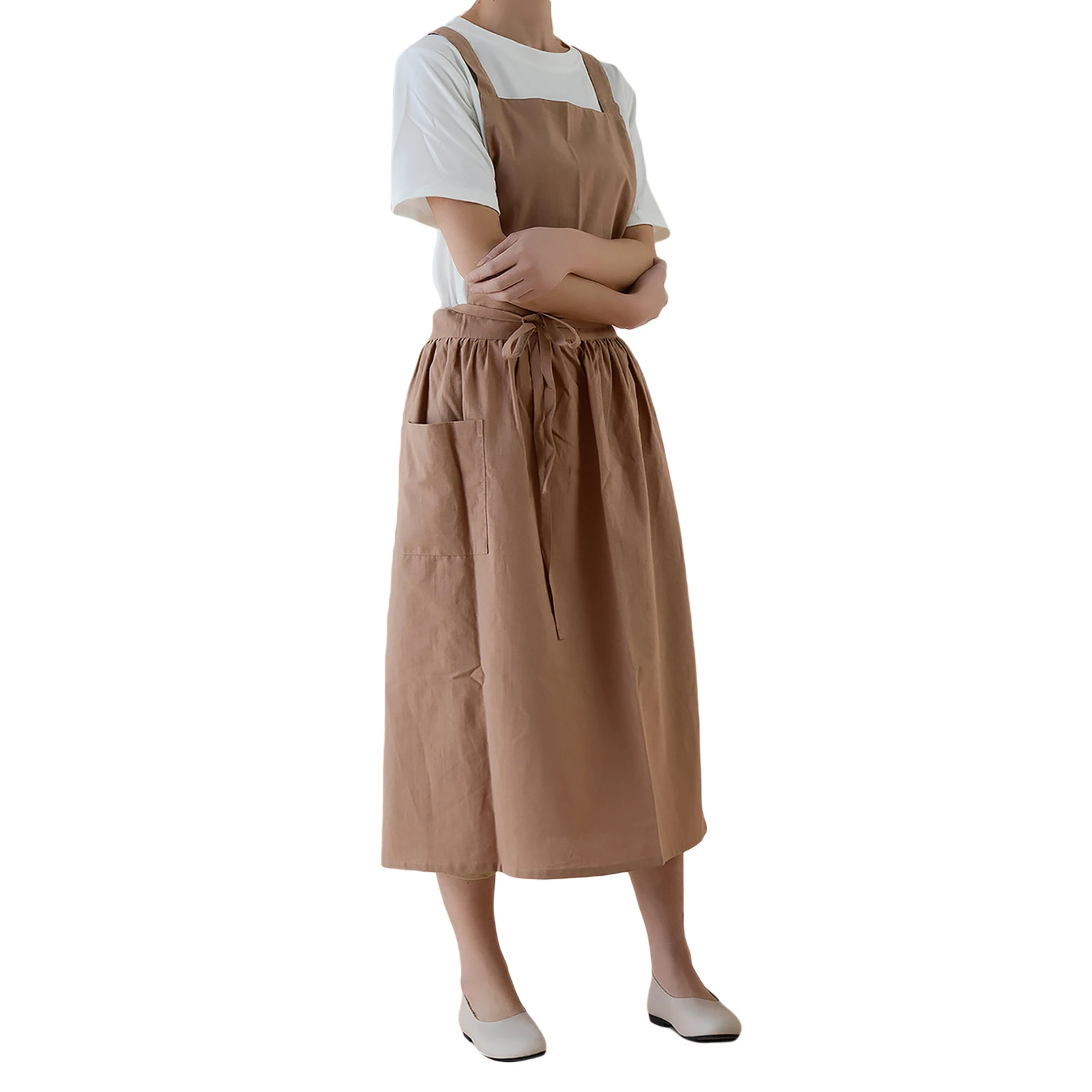 Домашняя кухонная хлопковая жилет фартук товары для кафе в скандинавском стиле