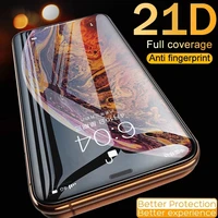 21d tempered glass for iphone 11 12 pro max mini full cover curved screen protector for pro max 7 plus 8 xr xs x se 2020