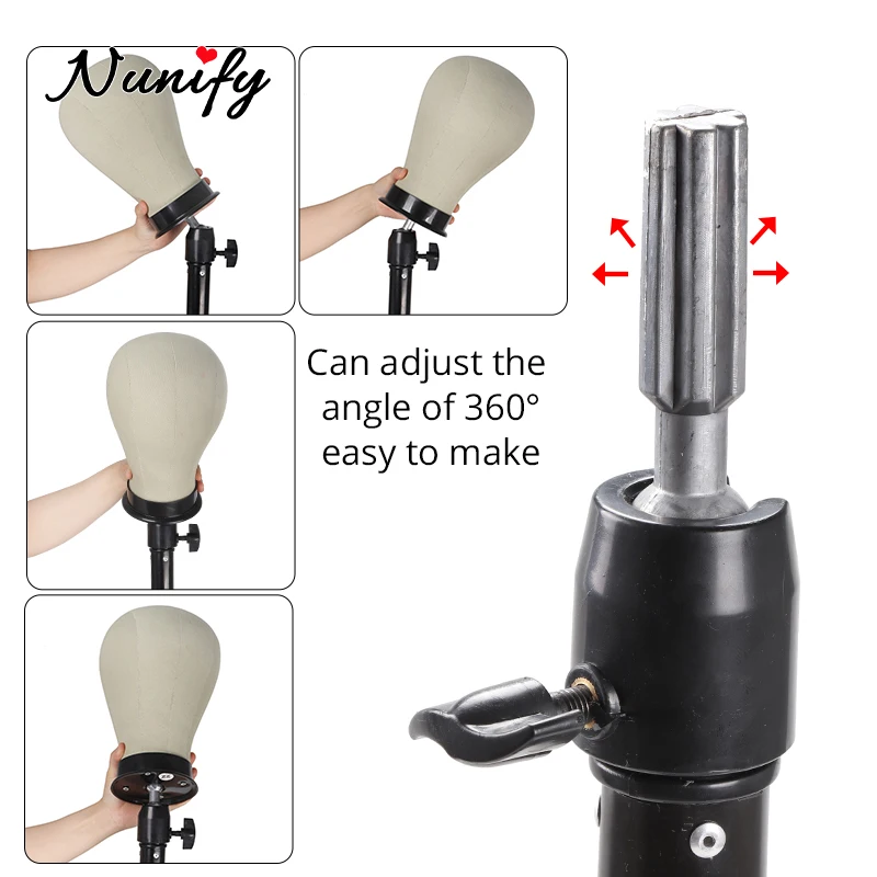 Nunify парик стенд манекен штатив держатель голова Парикмахерская учебная головка