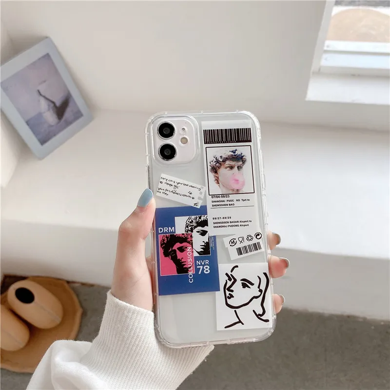 Чехол со штрих кодом для iPhone 12 mini 11 Pro Max 7 8 plus X XS XR SE 2020|Бамперы| |