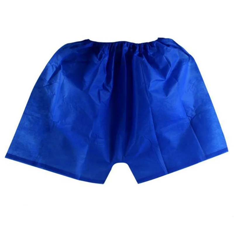 Blue 50 шт./лот, мужское нижнее белье, мужские боксеры, одноразовые нетканые банные штаны, мужские массажные шорты для сауны, нижнее белье для отеля, спа-туризма, шорты - Цвет: Blue