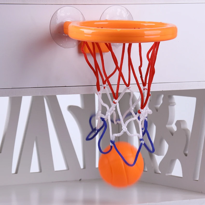 Kids Play Set Baby Bath Toy Toddler Boy Water Toys Bathroom Bathtub Shooting Basketball Hoop With 3 Balls