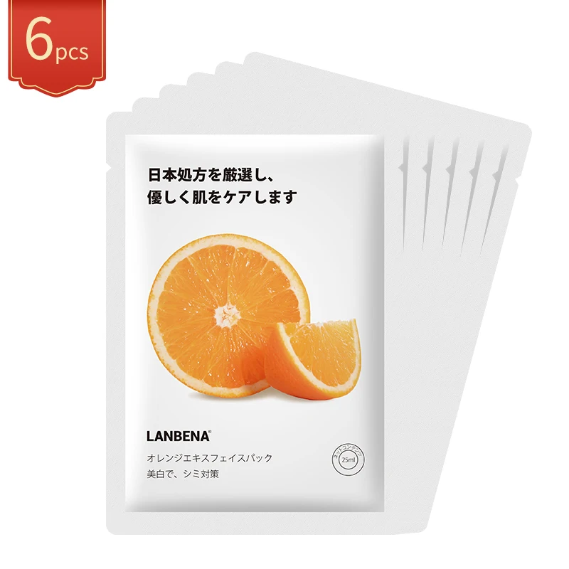 

Апельсиновая Сыворотка для лица LANBENA, увлажняющая, Омолаживающая, отбеливающая, растительная маска против морщин