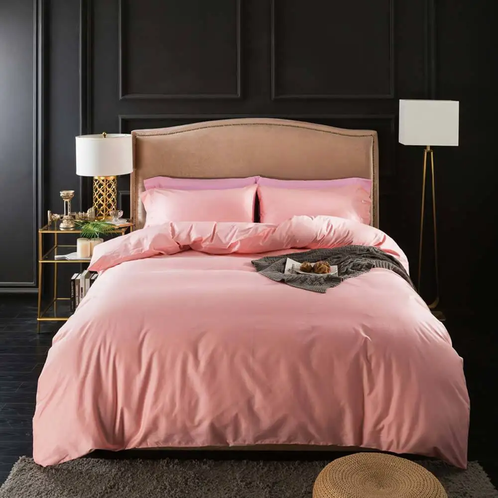 

Pink Decorate For Girls Nordic Khaki Egyptian Cotton Bedlinens Twin Queen King Size Family Set Duvet Cover Set Bedding Bedspread