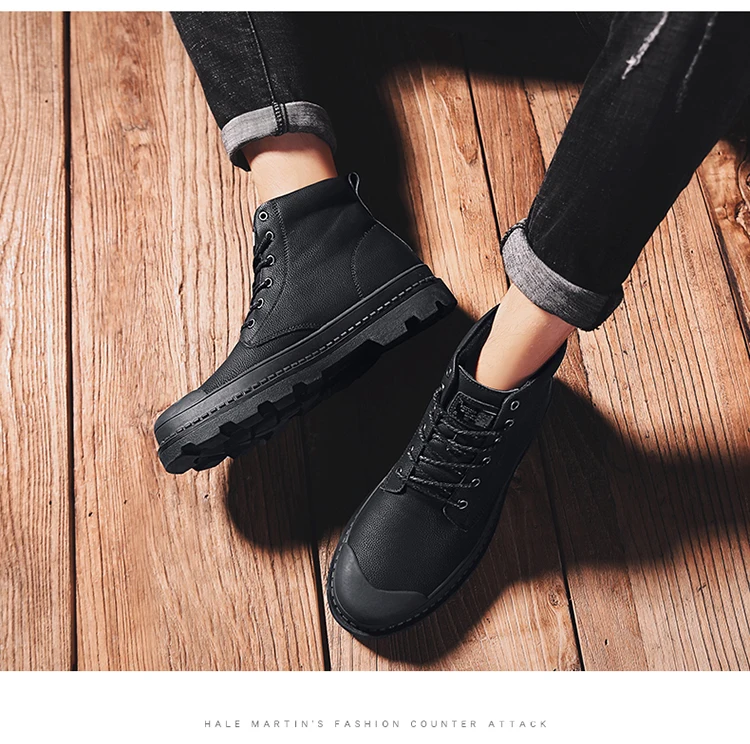 Bota Masculina Rushed Bont botas hombre Heren Laarzen Winter Warme зимние сапоги Mannen Werken Schoenen Schoeisel Mode резиновые