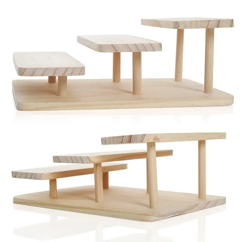 Sun Glasses Eyeglasses 2-5 Layers Wood Display Stands Shelf Show Stand Holder Rack Natural Material | Дом и сад