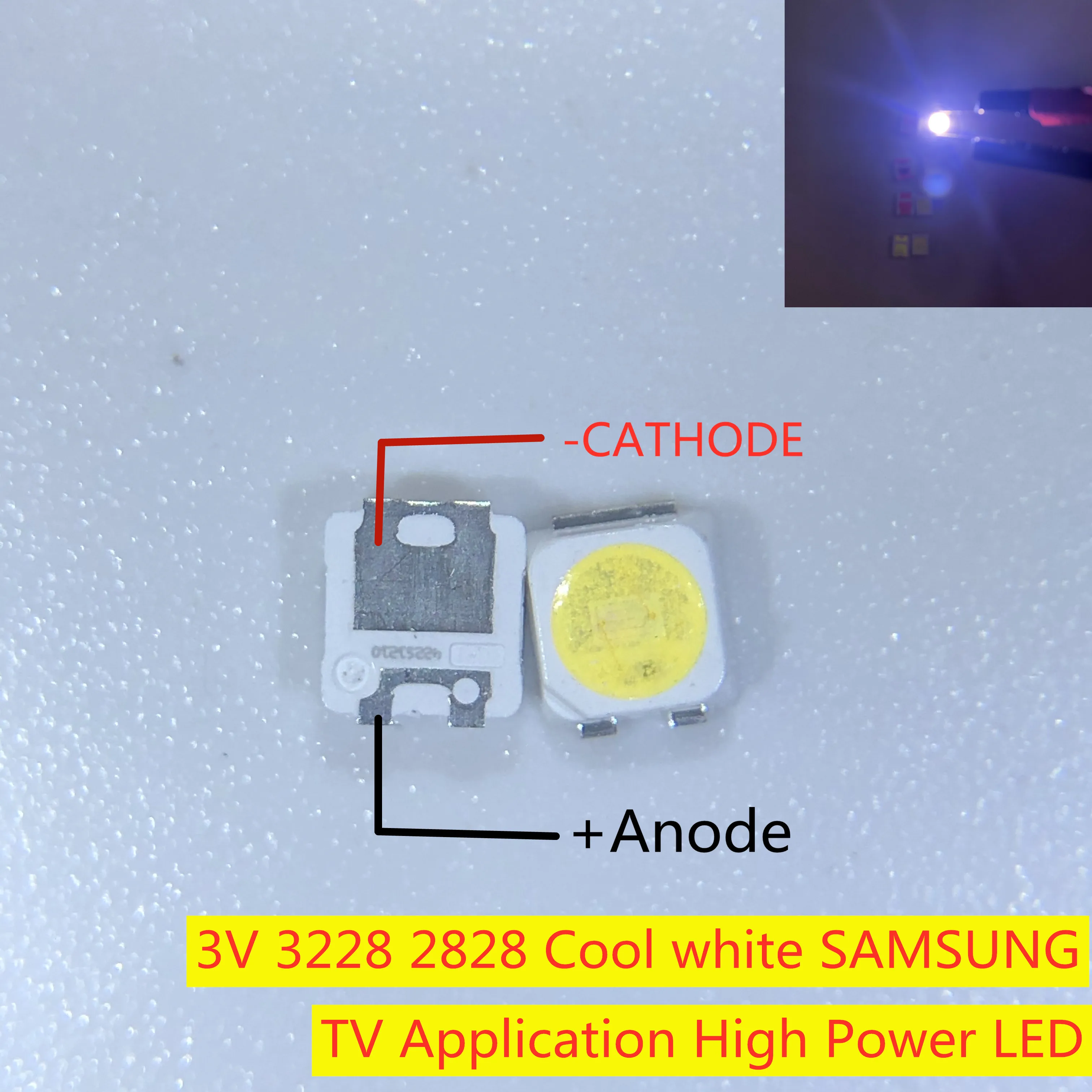 2828 светодиодная подсветка Flip Chip LED 1 5 Вт 3 в 3228 SPBWH1322S1KVC1BIB крутая белая ЖК дисплея