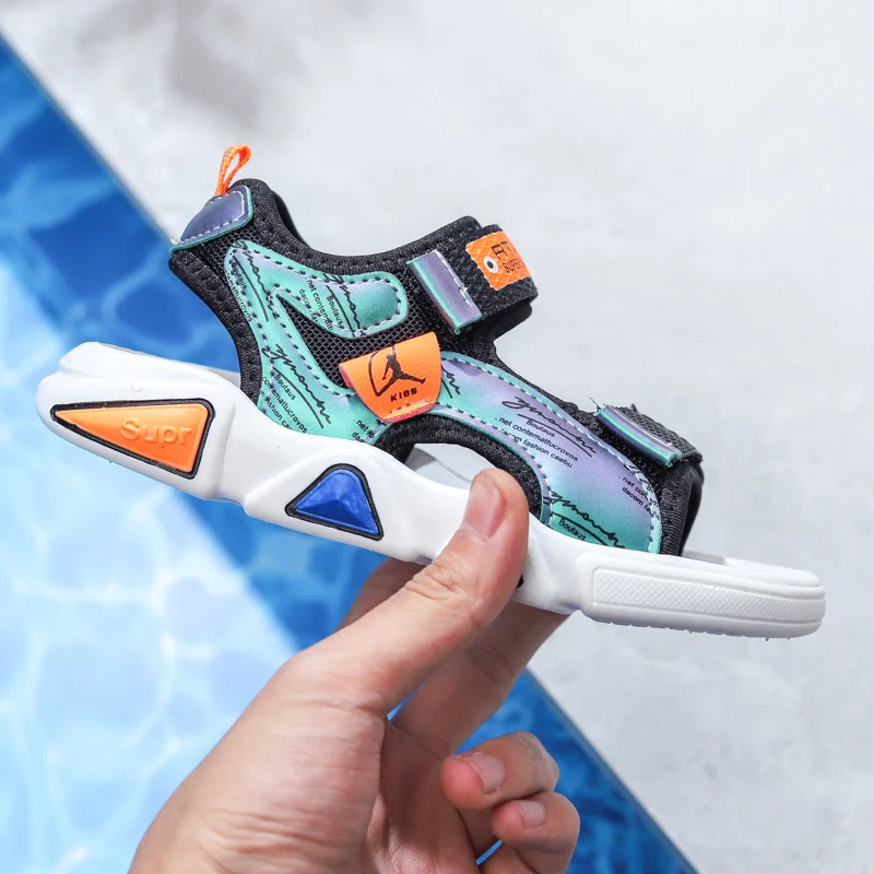 

New Fashion Children's Sandals Summer Kids Boys Casual Shoes Breathable Mesh Velcro Casual Boys Sandals Kids Boys Sneakers