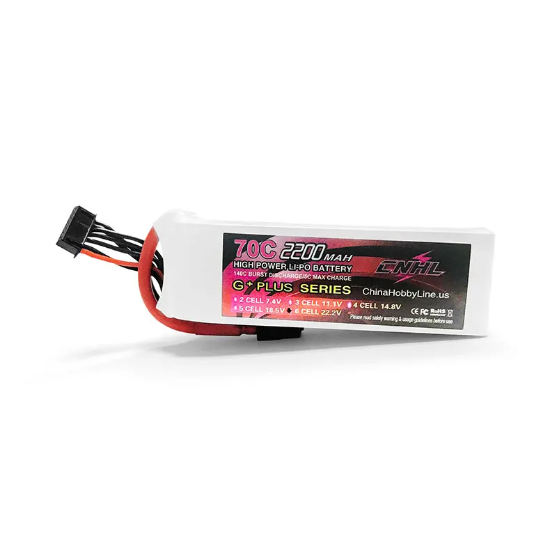 

CNHL G+PLUS 2200mAh 22.2V 6S 70C Lipo Battery for Airplane Helicopter Jet Edf With XT60 Plug RC Drone FPV Racing