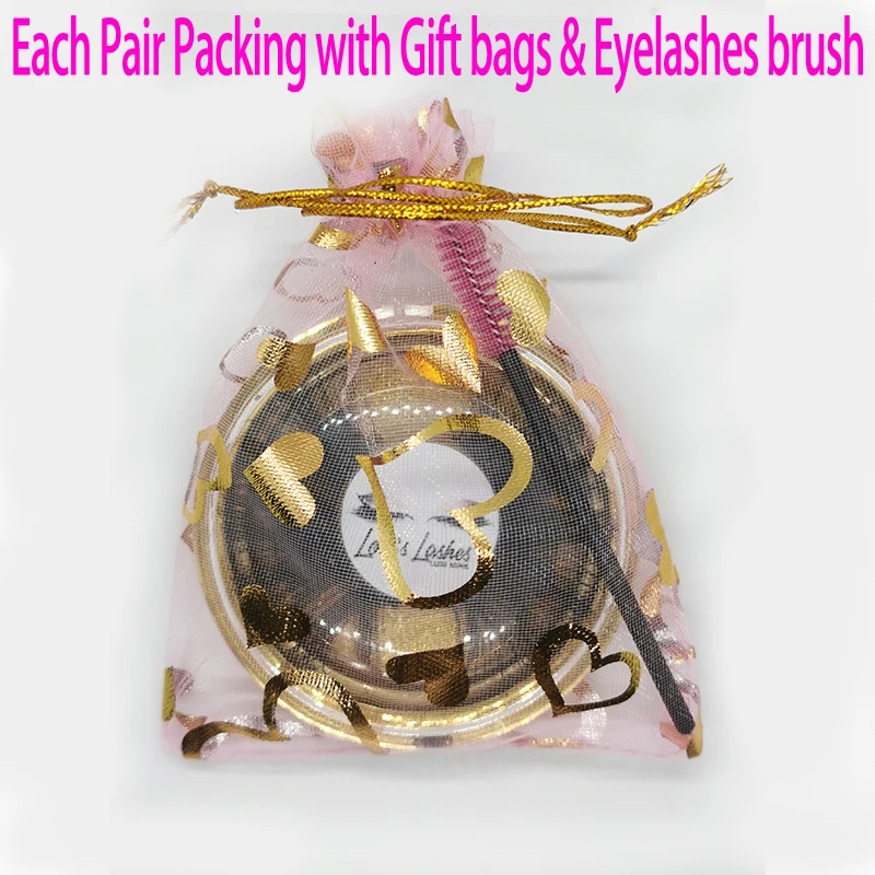 Бесплатная индивидуальная упаковка накладные ресницы 25 мм густые 3D норковые для