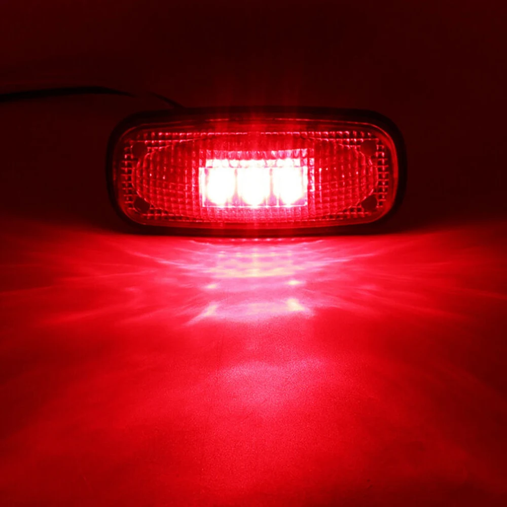 

4pcs/kit Fender Marker Lights Red Amber For 03-09 Dodge Ram 3500 Safety