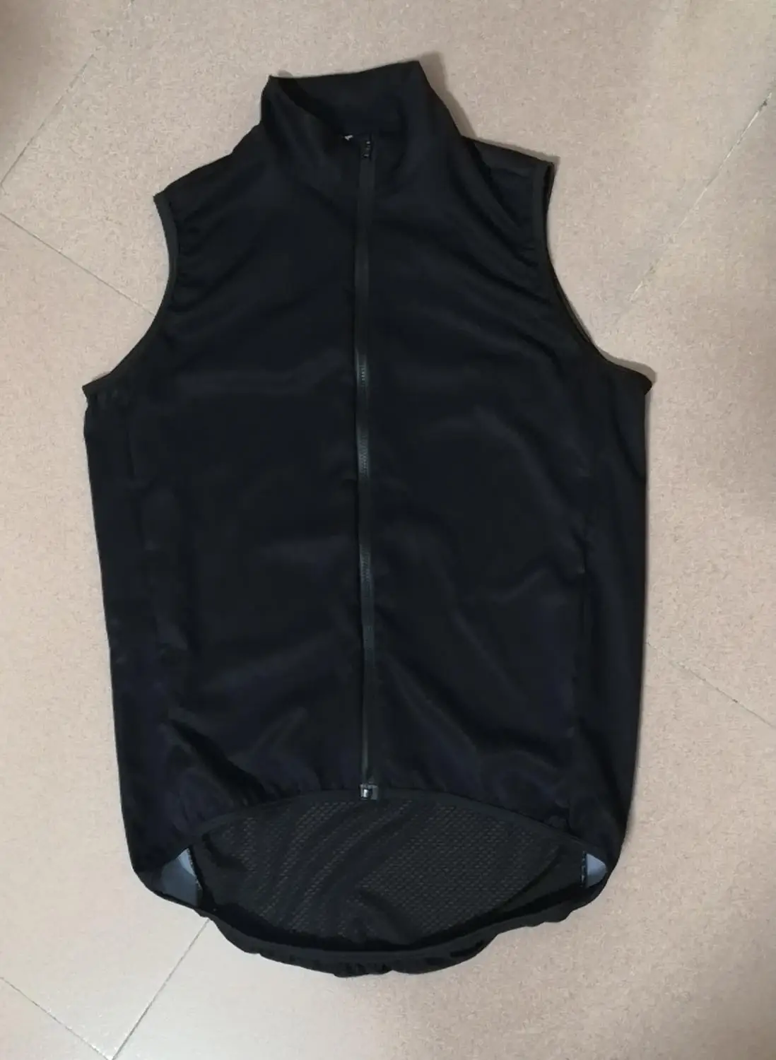 Профессиональный ветрозащитный водонепроницаемый жилет для велоспорта черный